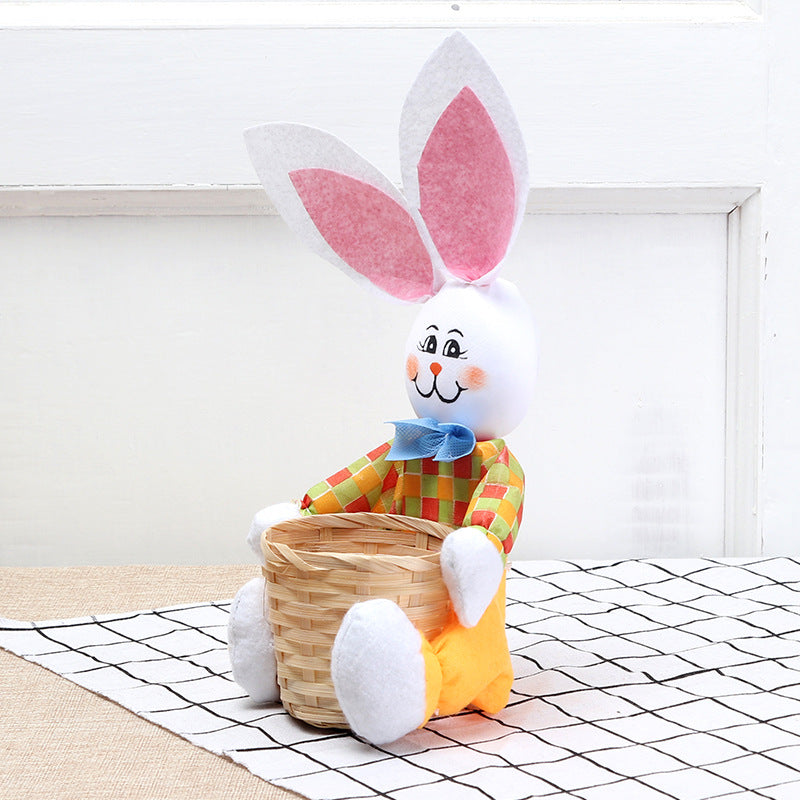 Cute Bunny Easter Basket For Candy and Eggs