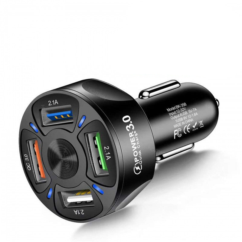 Fast Charge Car Charger-Black