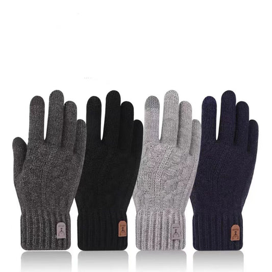 Gants tricotés à doigts