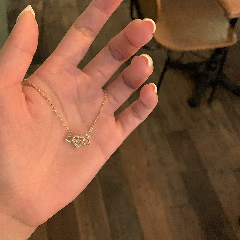 Vintage Gothic Heart Necklace