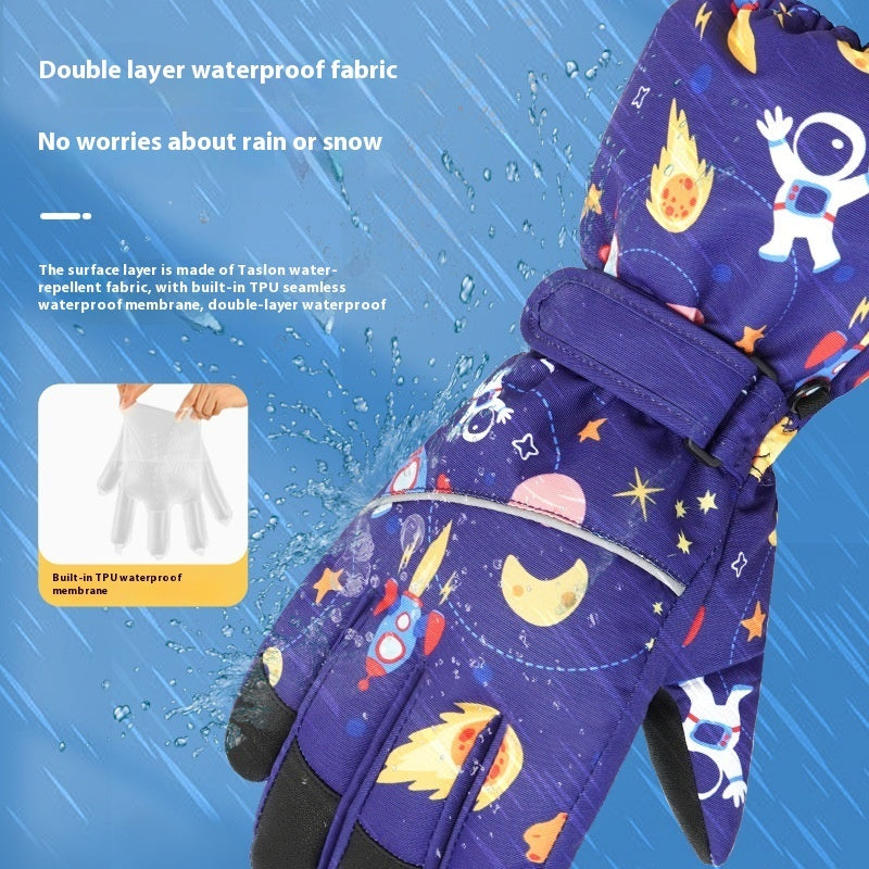 Warm Cotton Ski Gloves