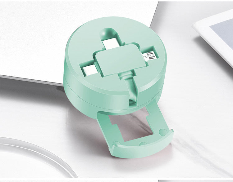 Three In One Data Cable-Pink