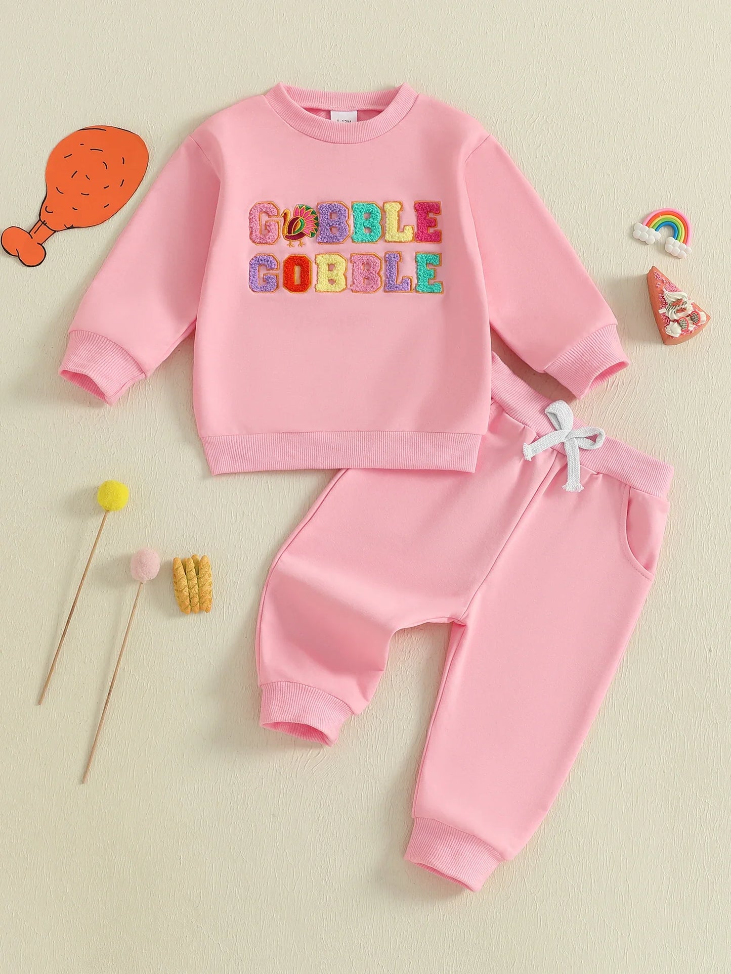 Conjunto de 2 piezas con cuello redondo