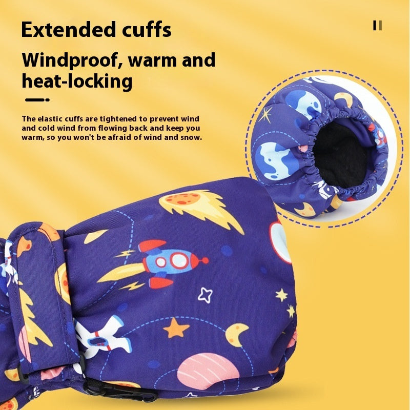 Warm Cotton Ski Gloves