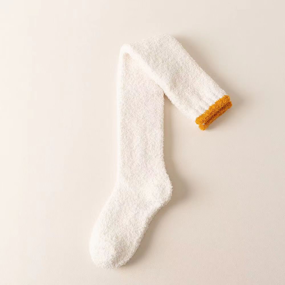 Chaussettes en velours corail