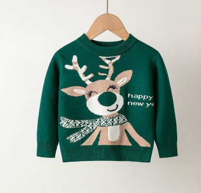 Elastic Pullover Christmas Sweater