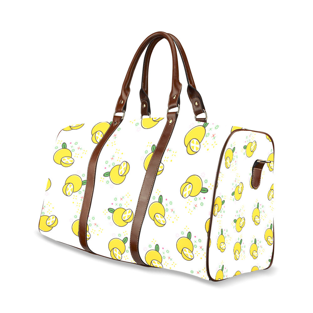 Lemon Design Travel Bag Brown (Small) (Model 1639)