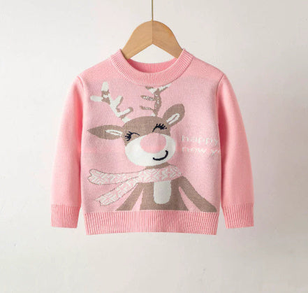 Elastic Pullover Christmas Sweater
